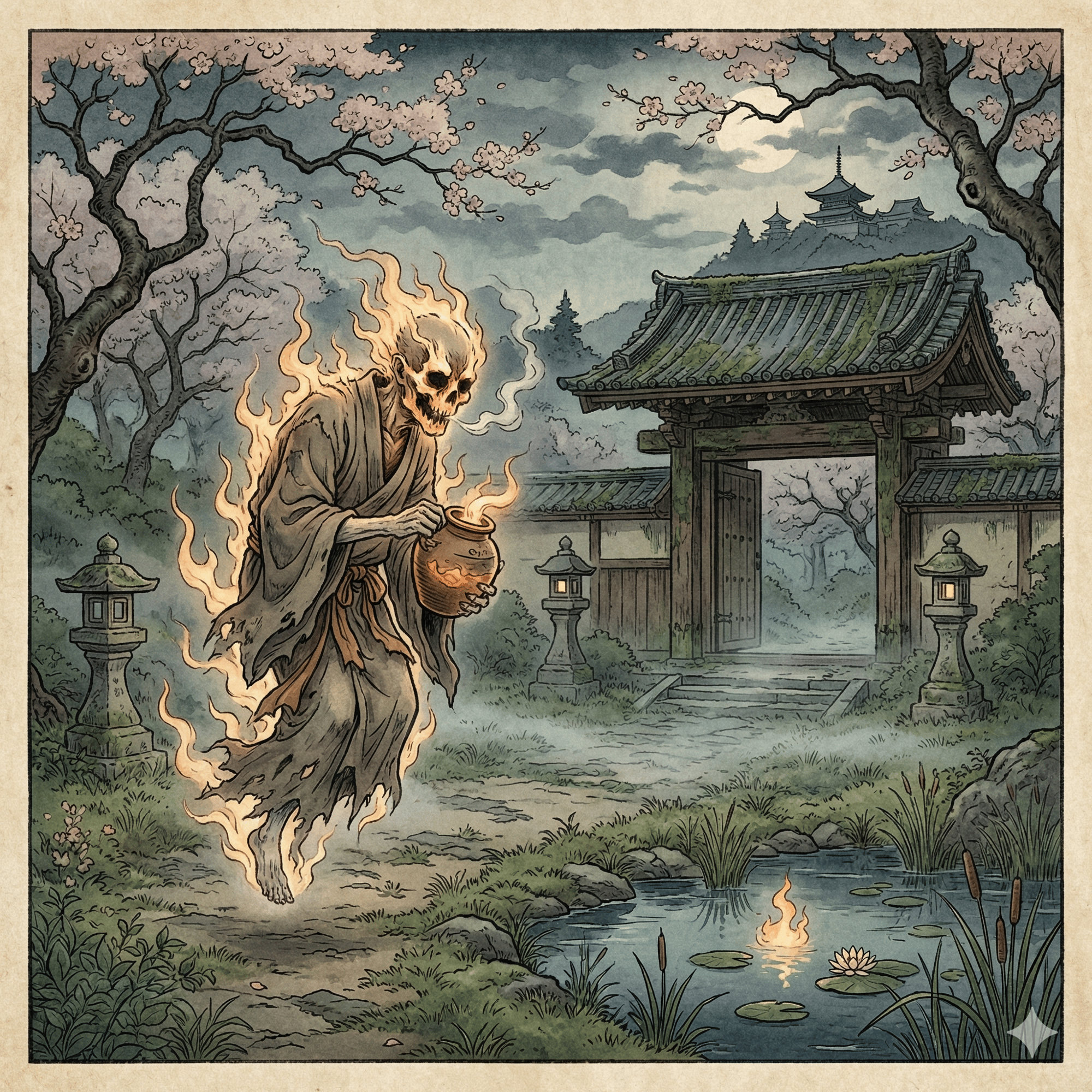 油坊のイラスト