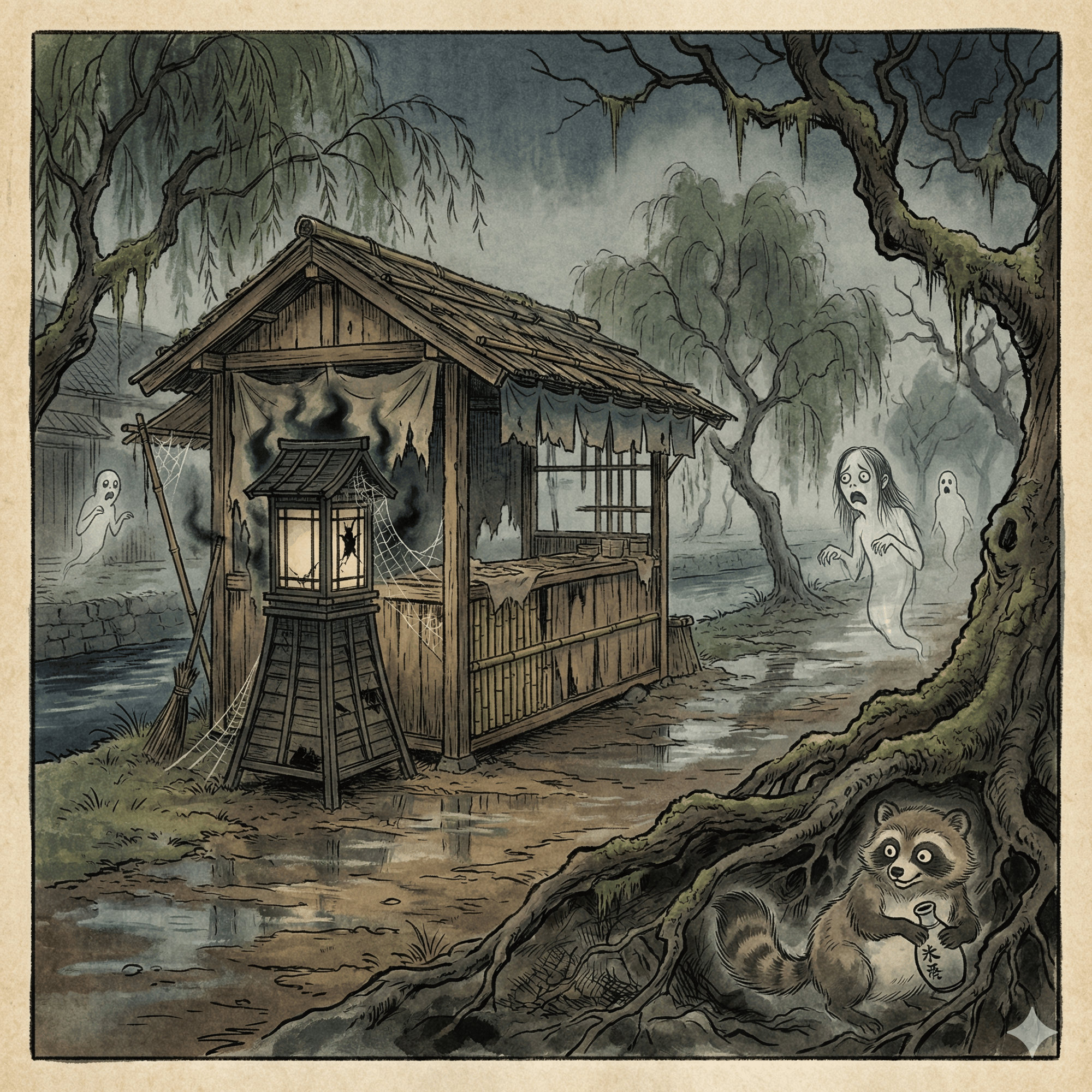 燈無蕎麦のイラスト