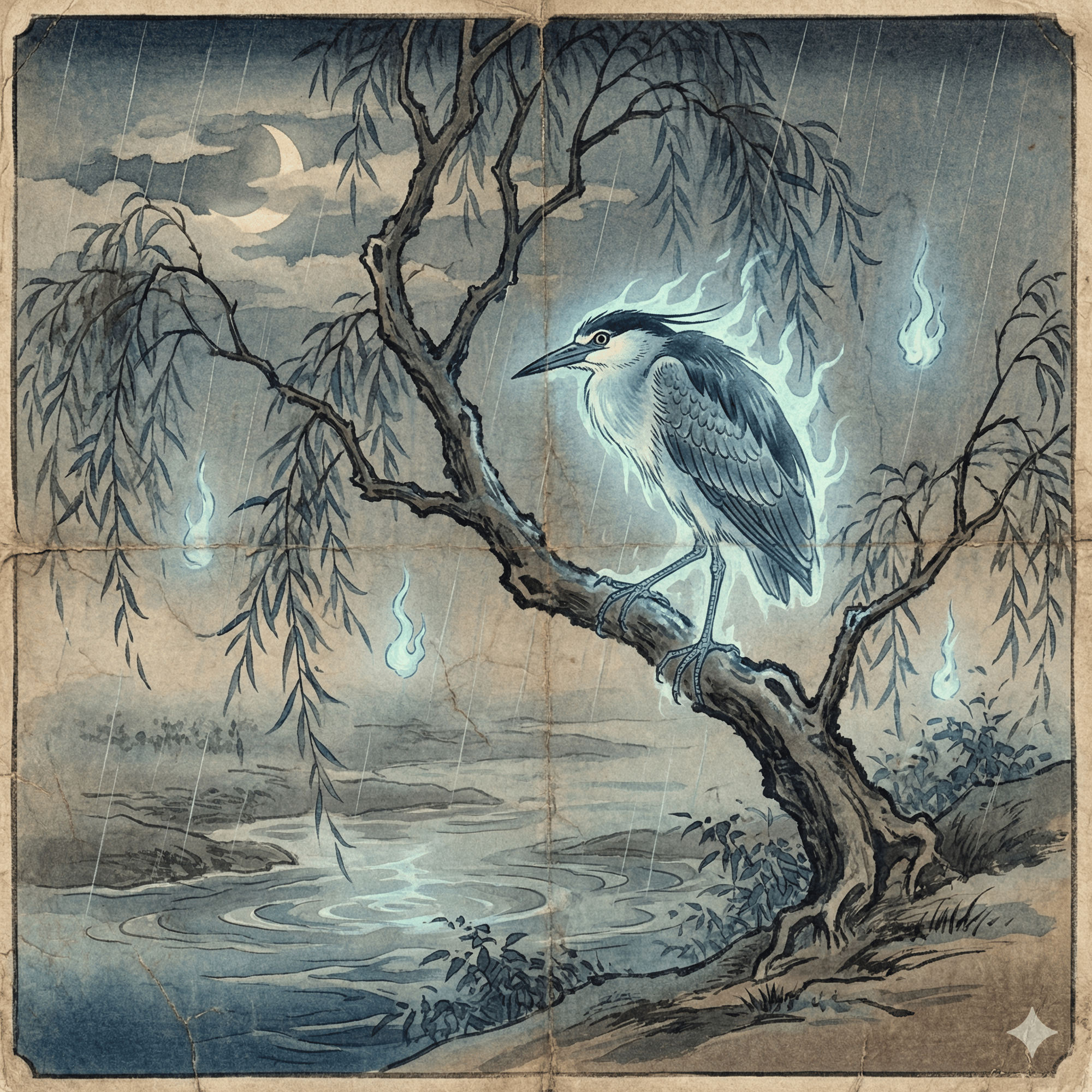 青鷺火 - 妖怪図鑑 | YOKAI.JP