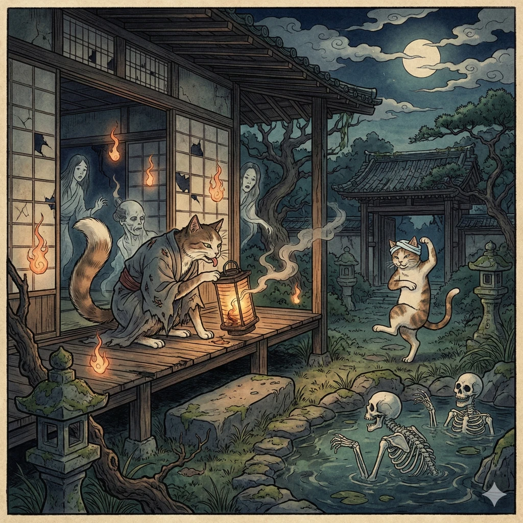 Bakeneko chat M tamorphe Encyclop die Des Y kai YOKAI JP bakeneko-chat-m-tamorphe-encyclop-die-des-y-kai-yokai-jp