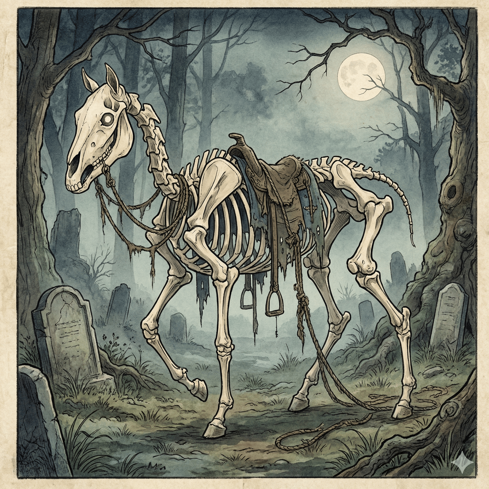 馬骨のイラスト