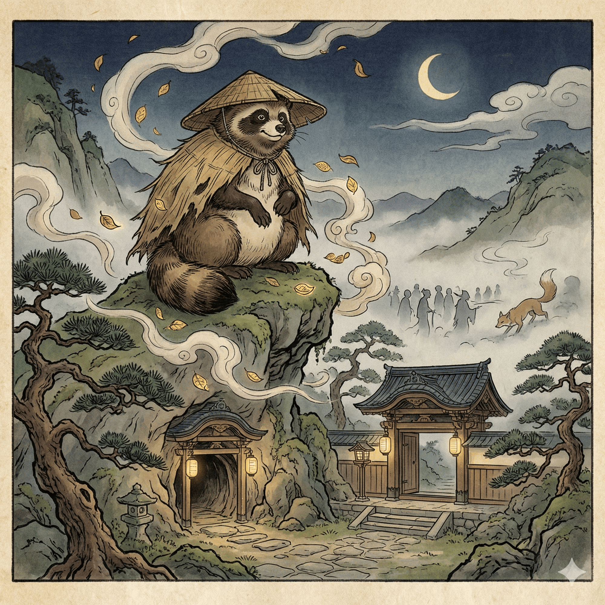 団三郎狸のイラスト