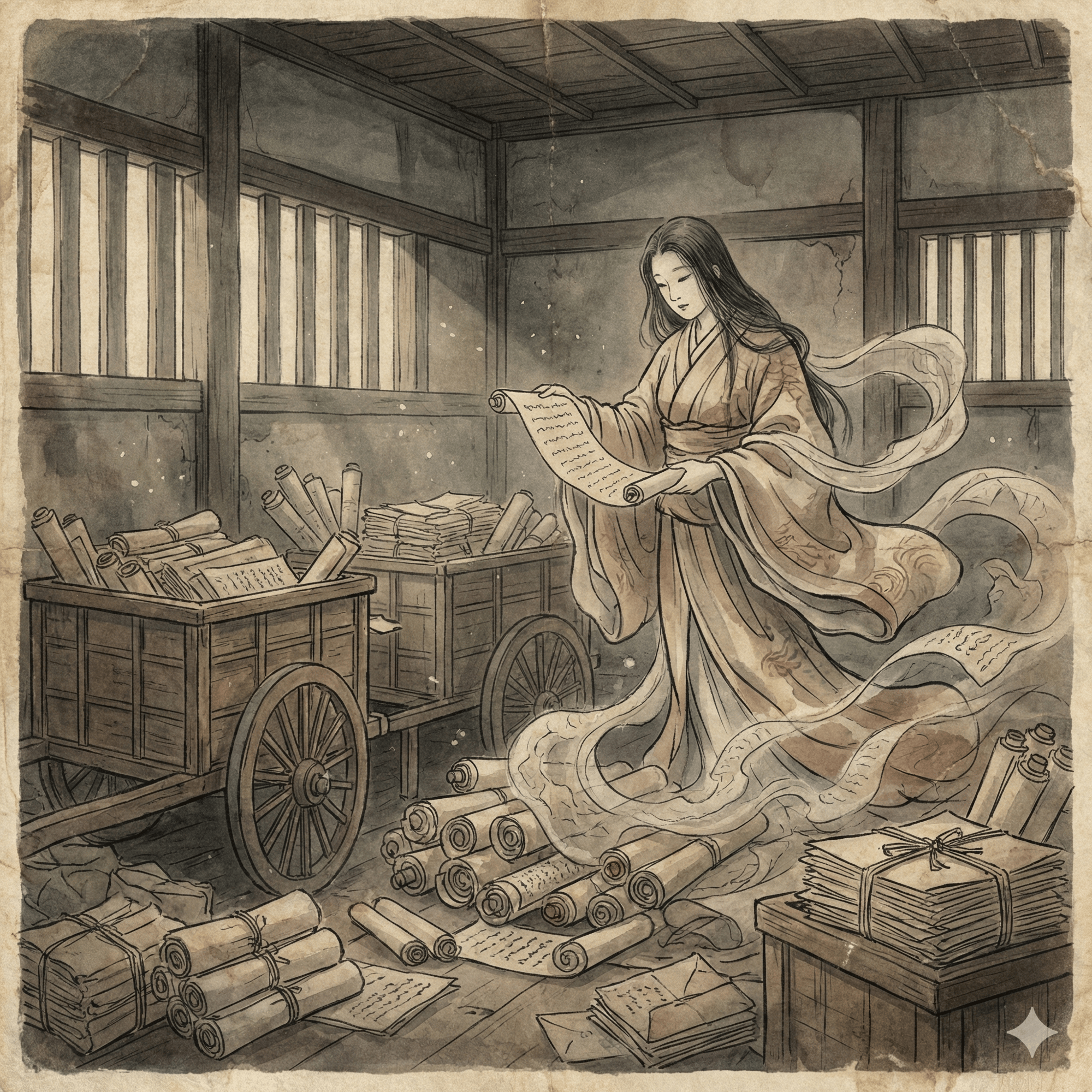 文車妖妃のイラスト