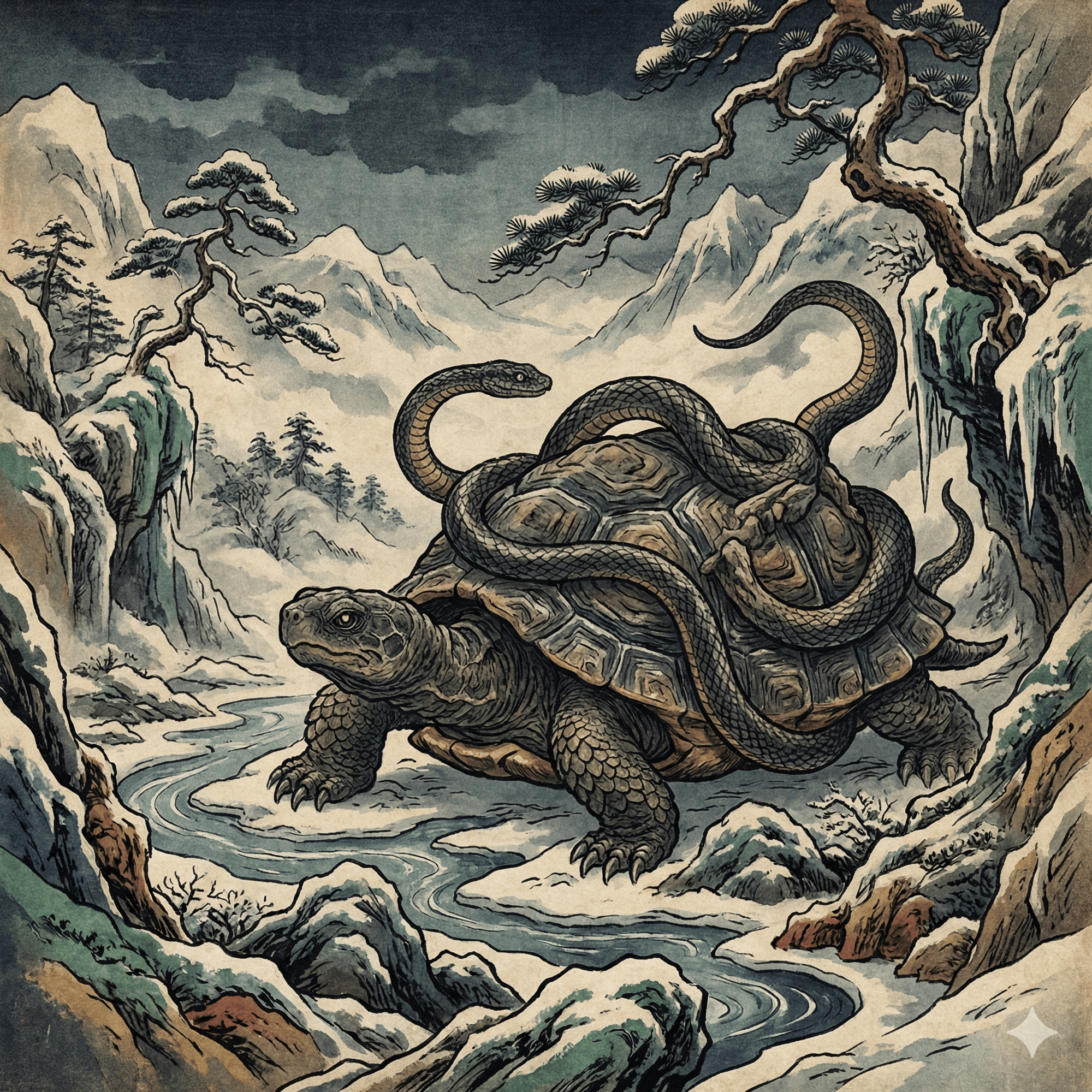 玄武のイラスト