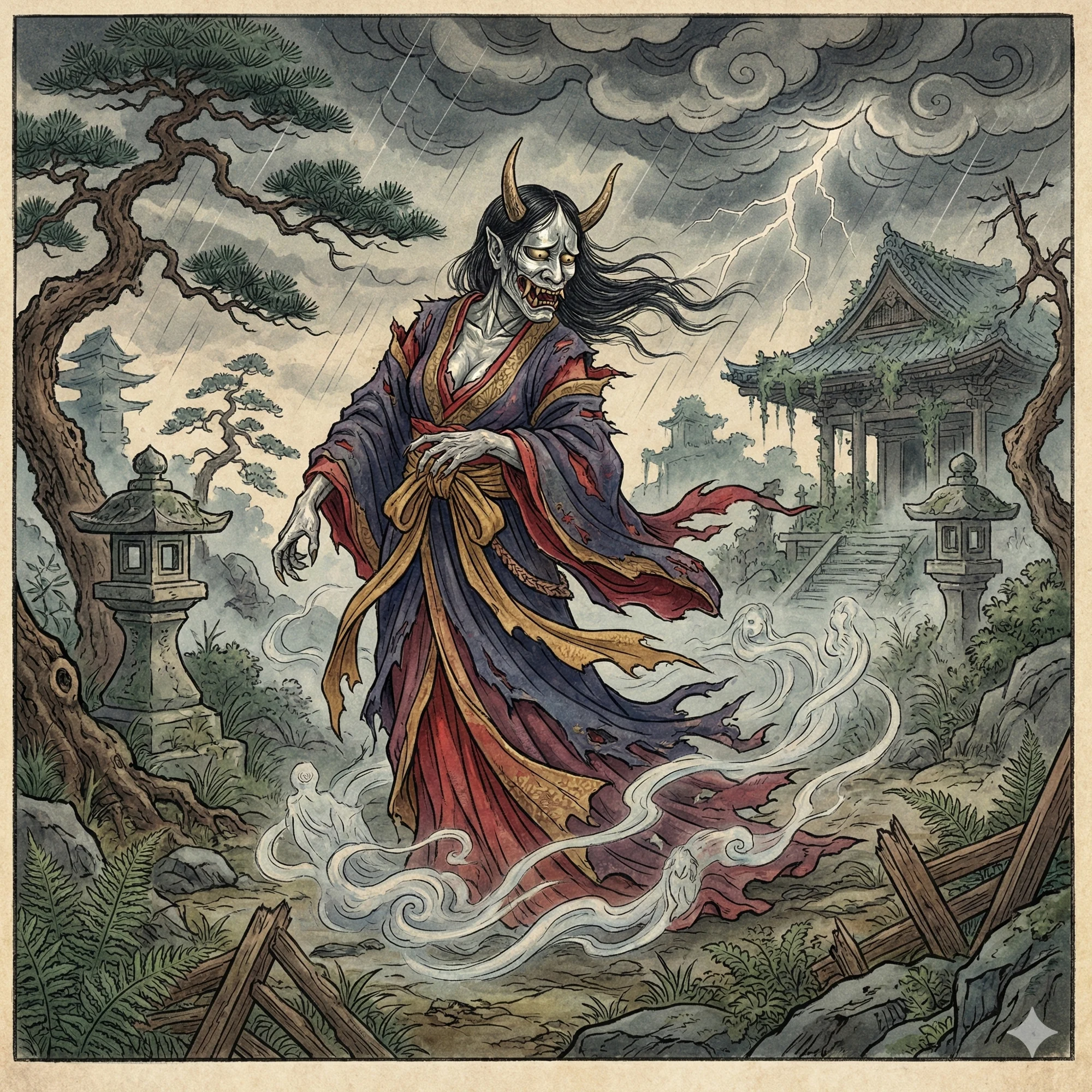 般若传统面相的般若- 妖怪图鉴| YOKAI.JP