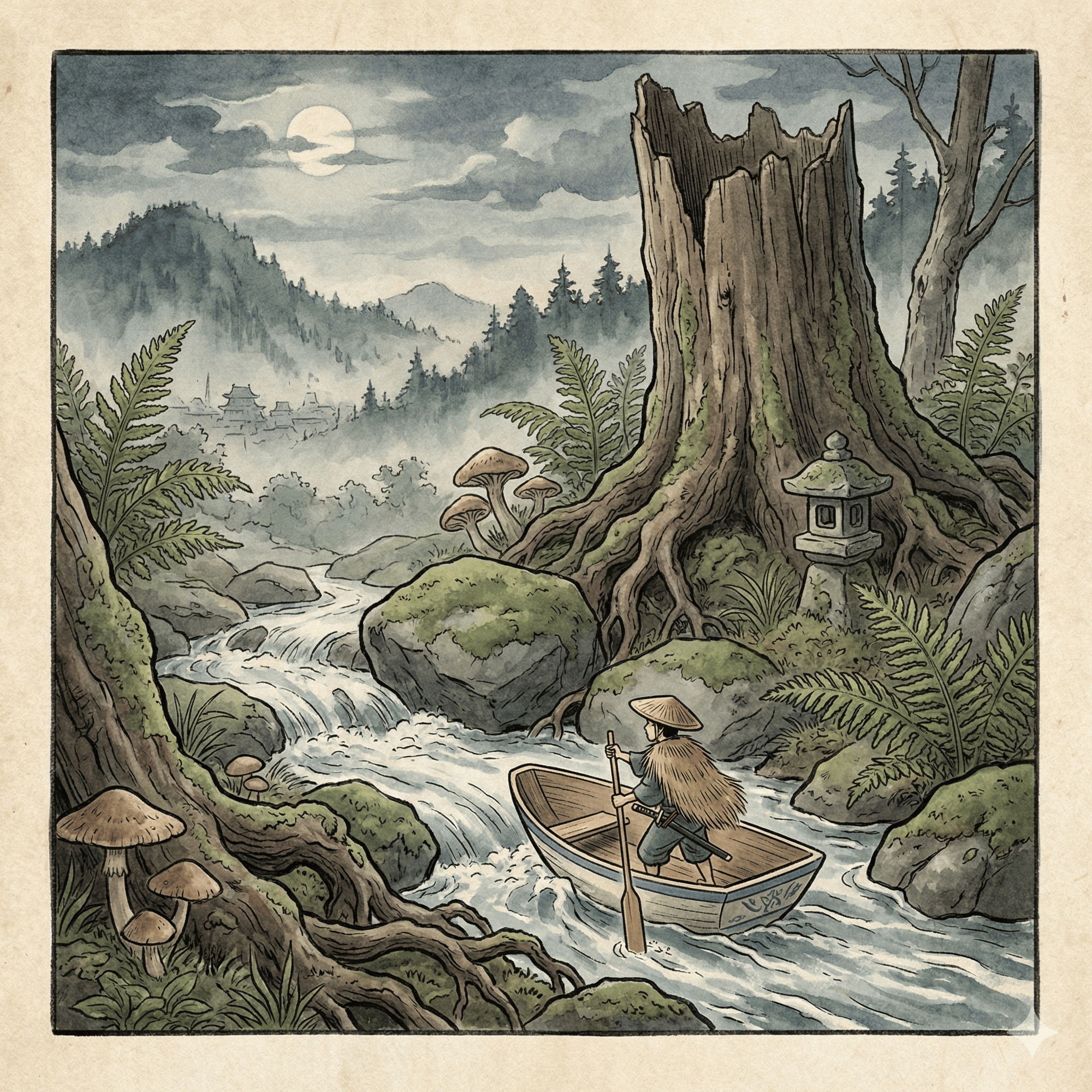 一寸法師のイラスト