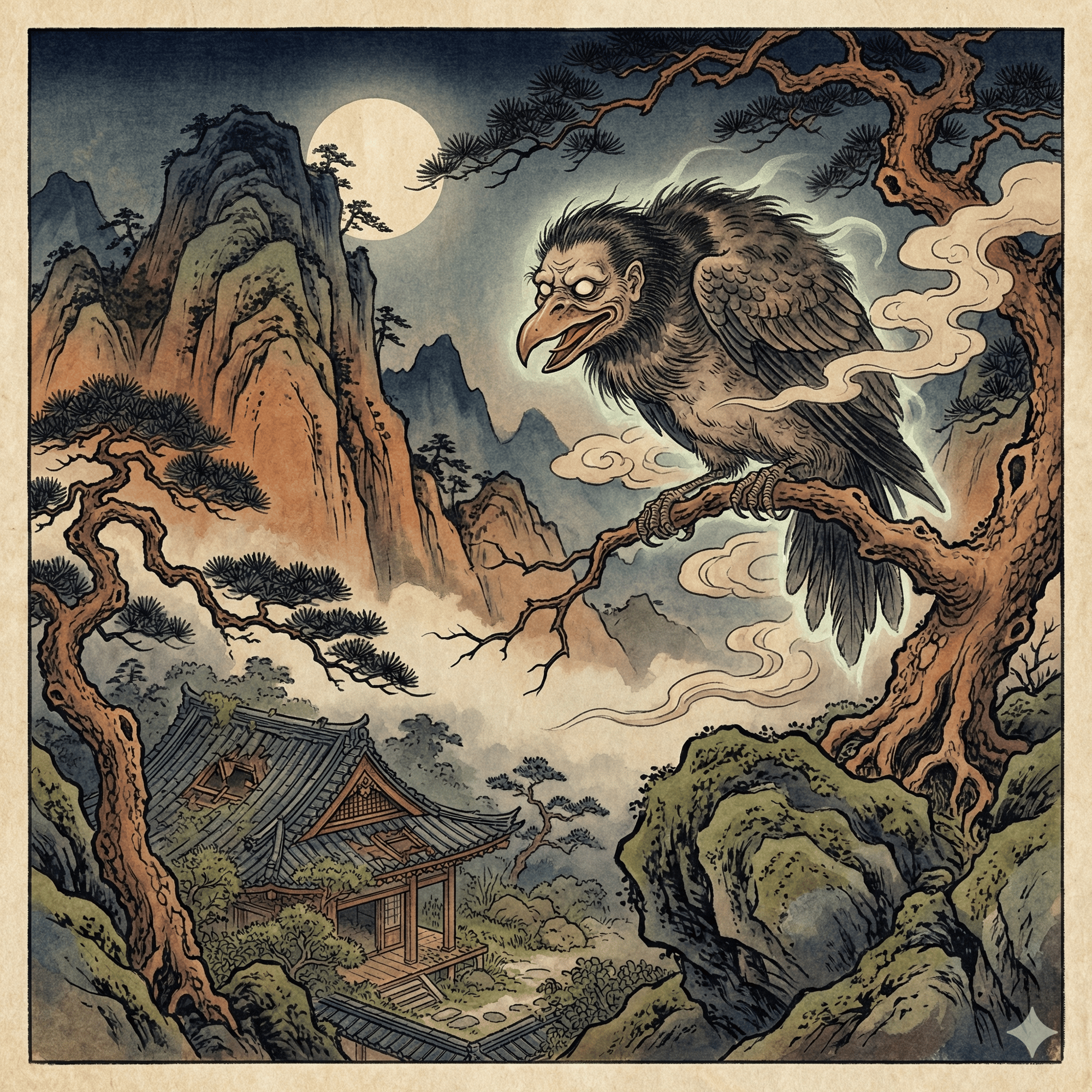 以津真天のイラスト