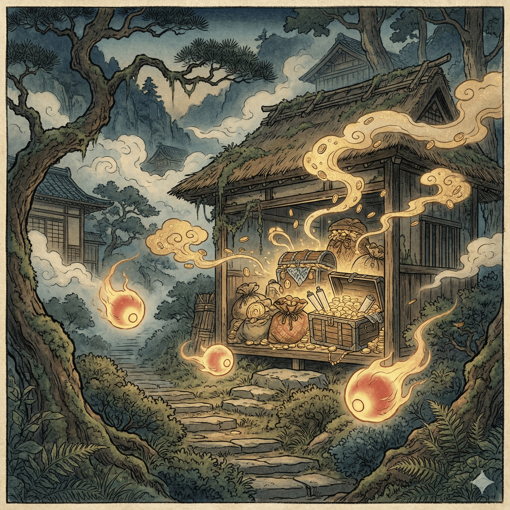 金霊（および金玉）のイラスト