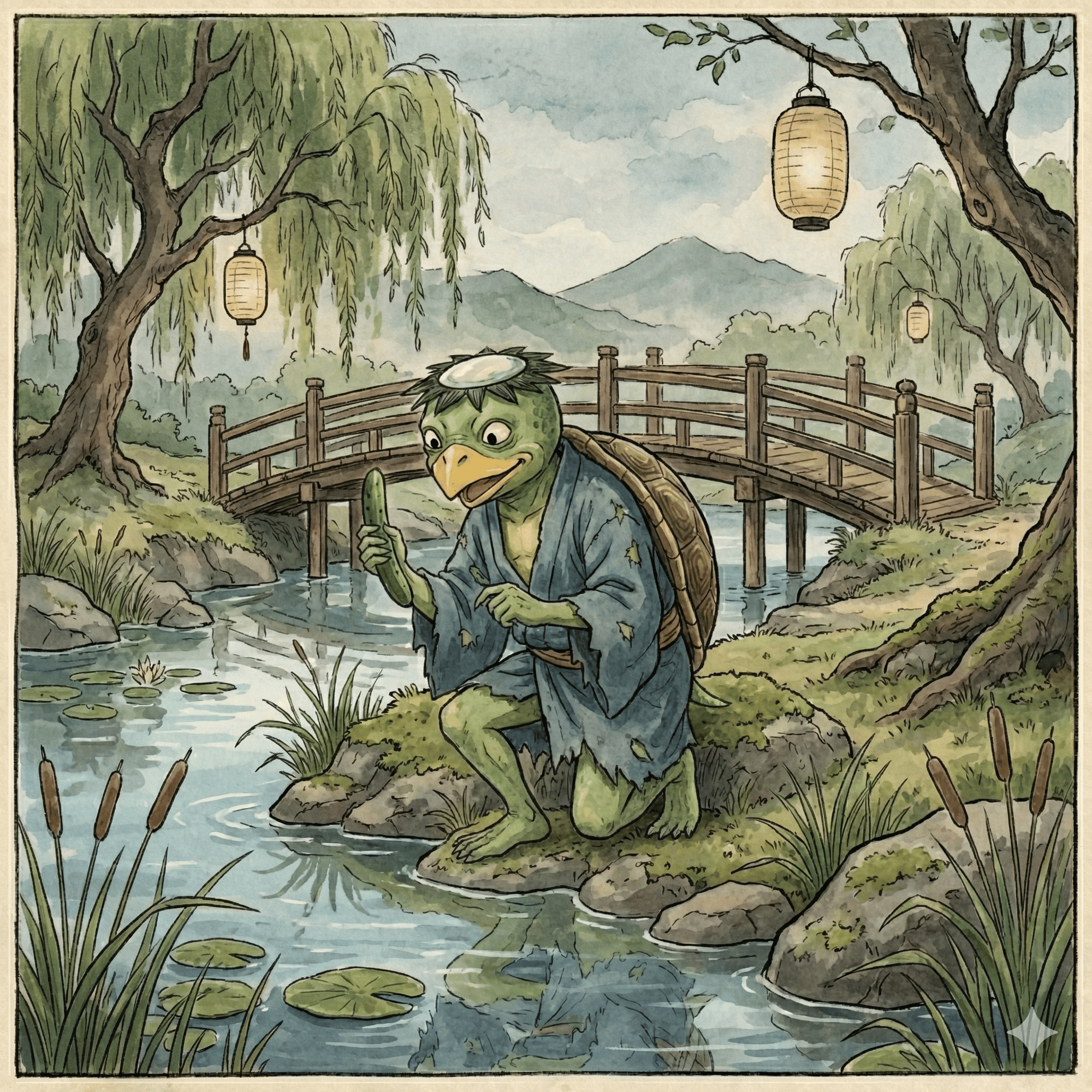 河童のイラスト