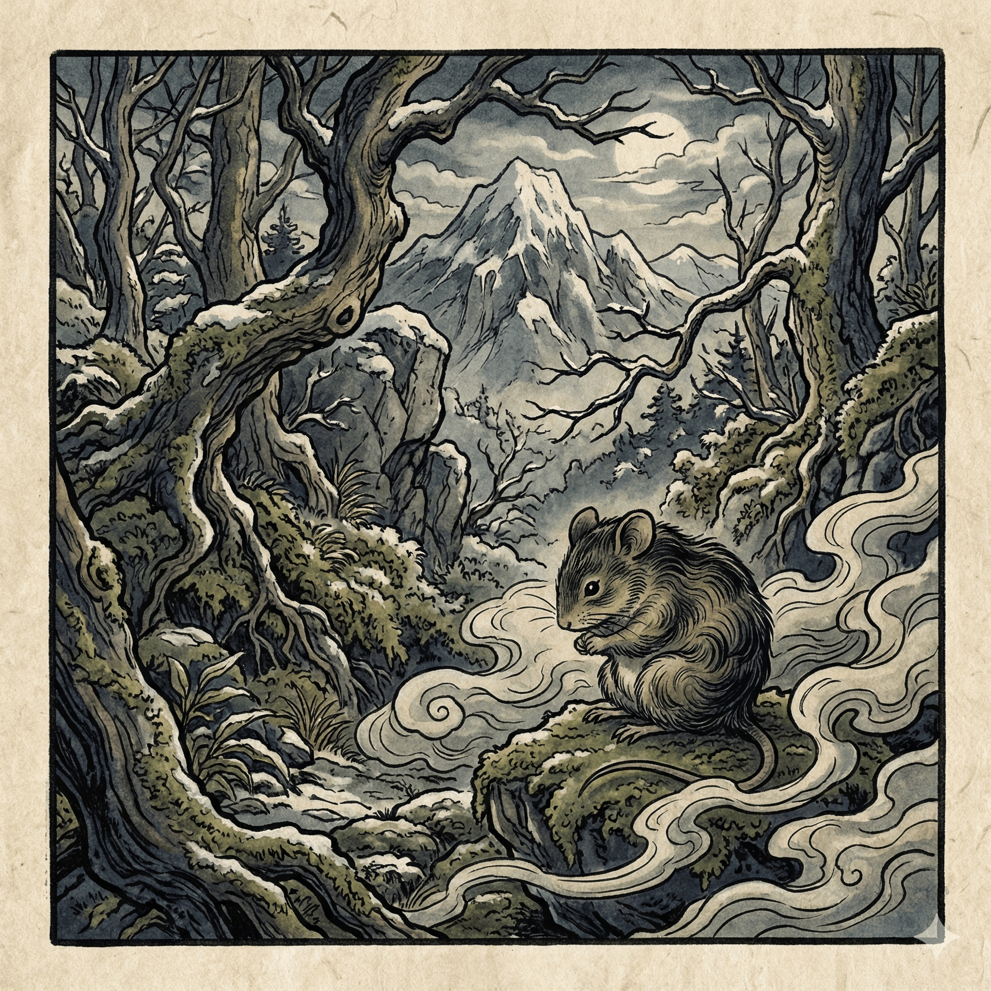 小玉鼠のイラスト