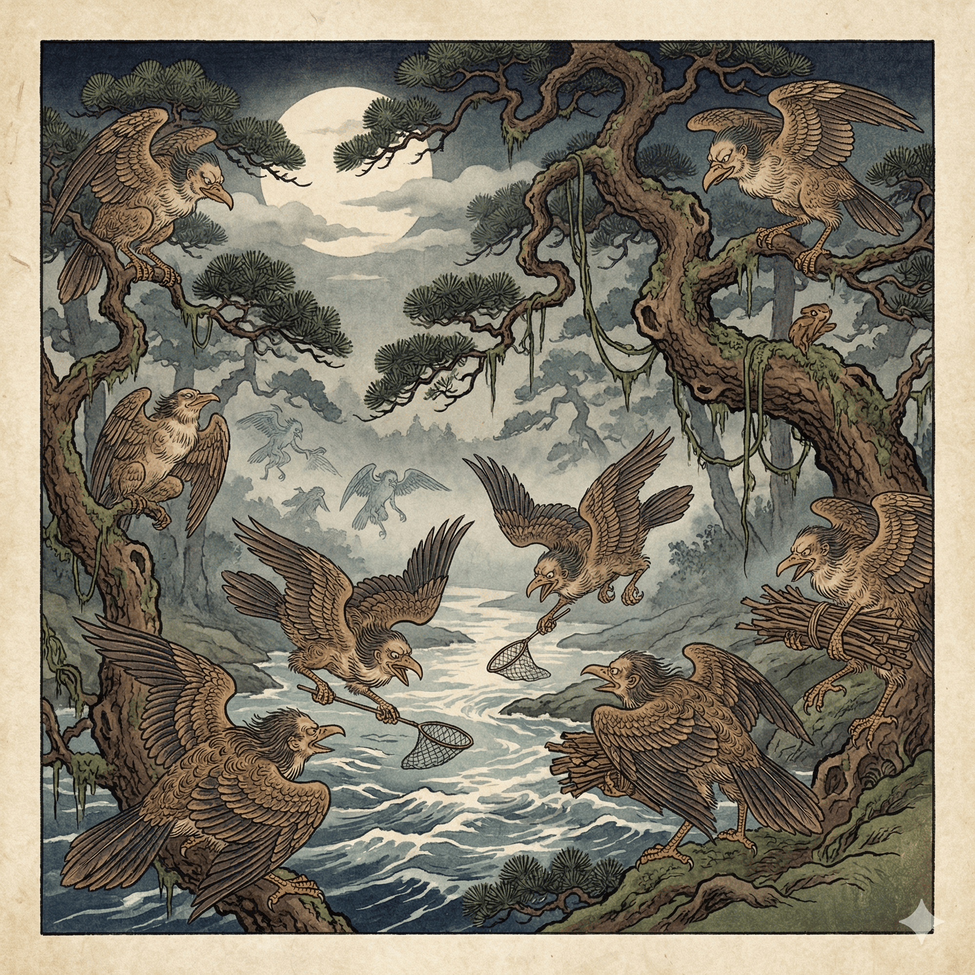 木の葉天狗のイラスト