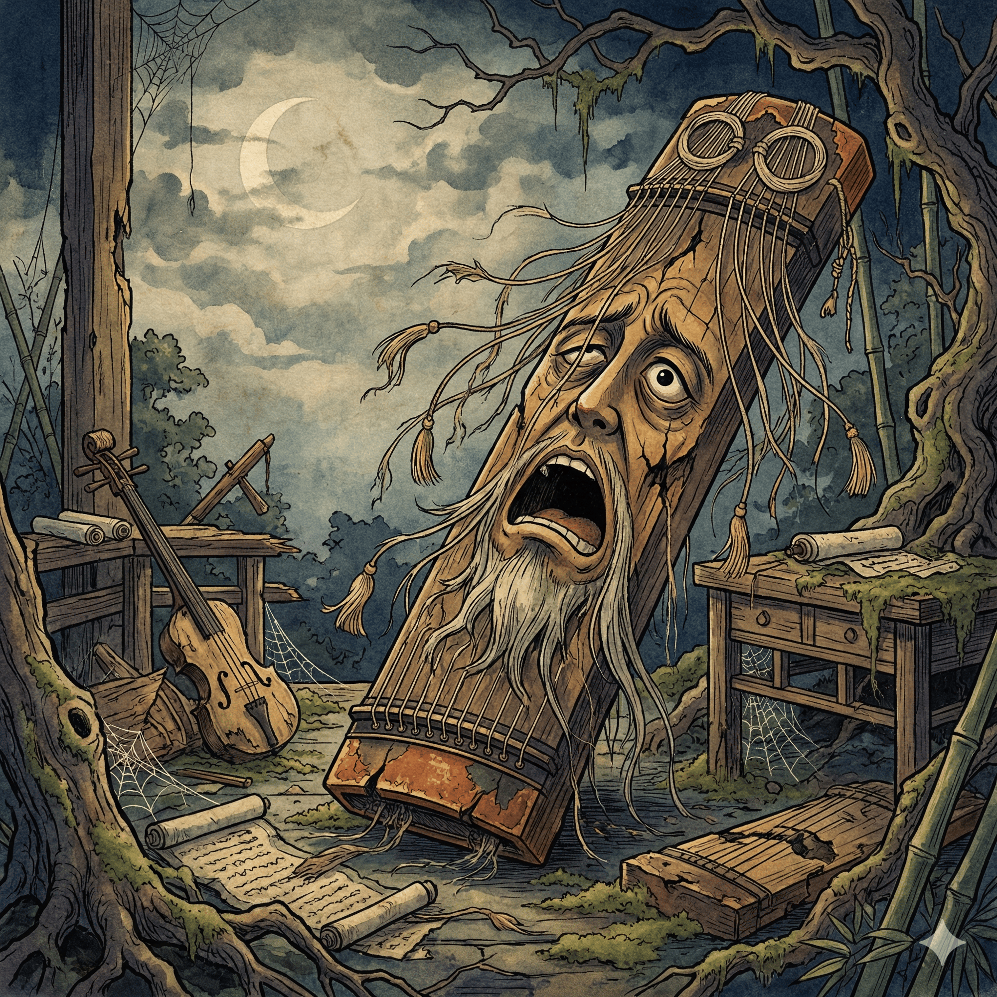 琴古主のイラスト