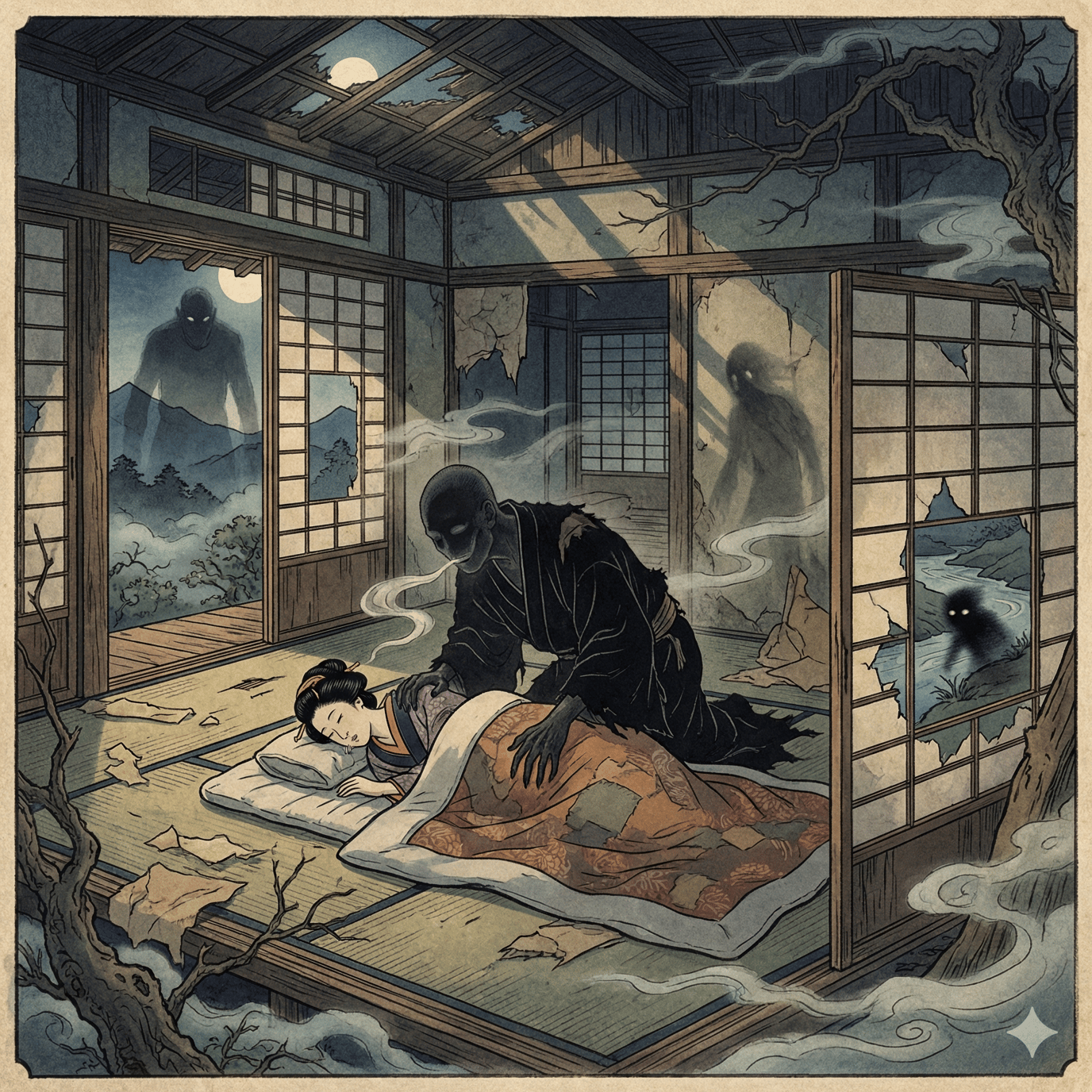 黑坊主- 妖怪图鉴| YOKAI.JP