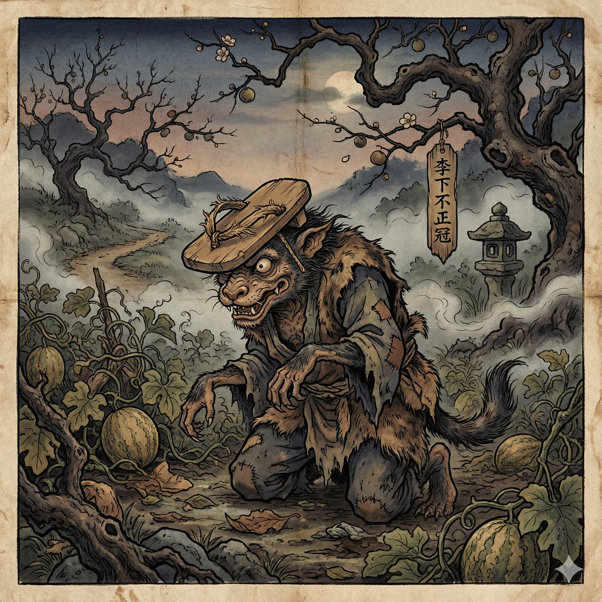 沓頬のイラスト