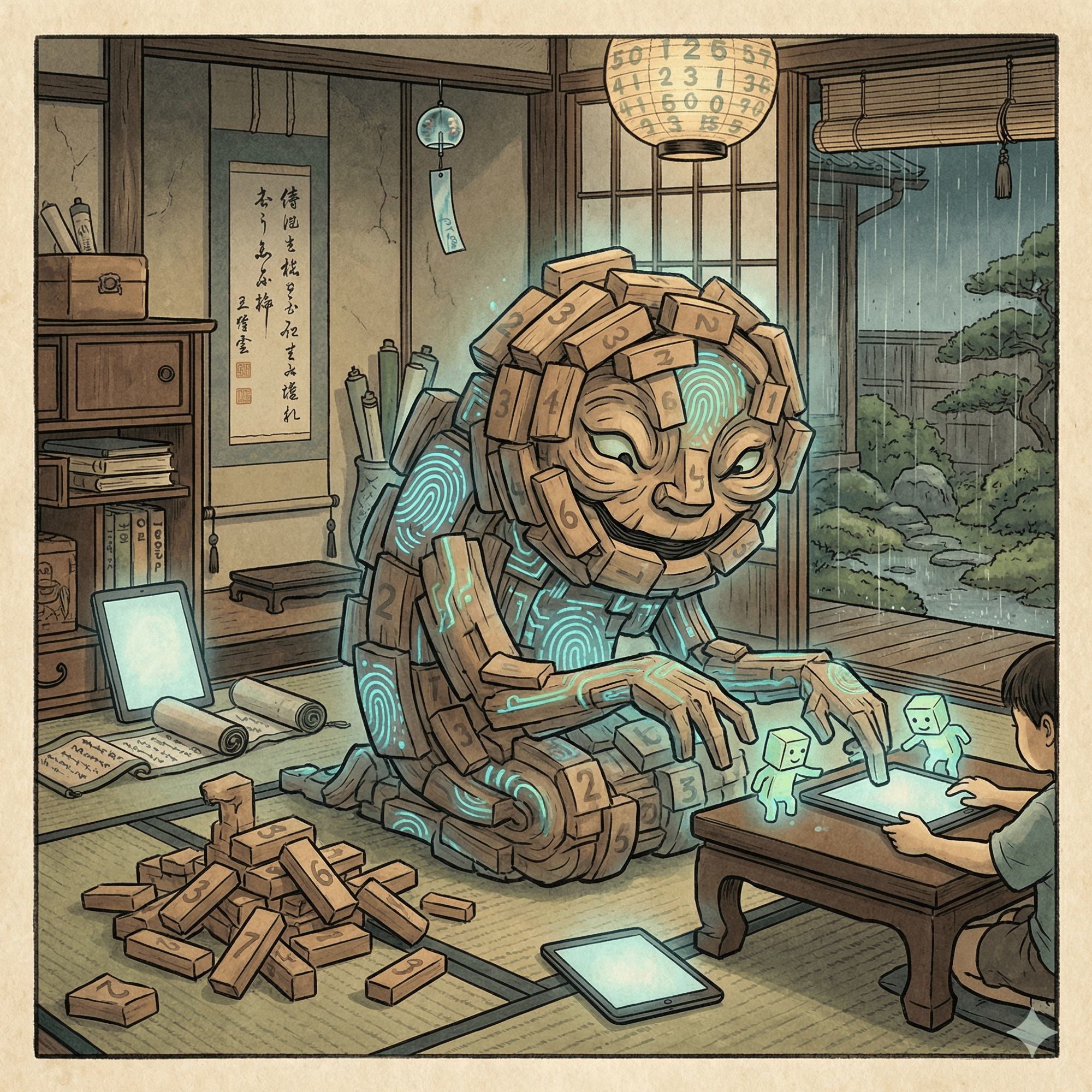 数積み童子（Number Block）のイラスト