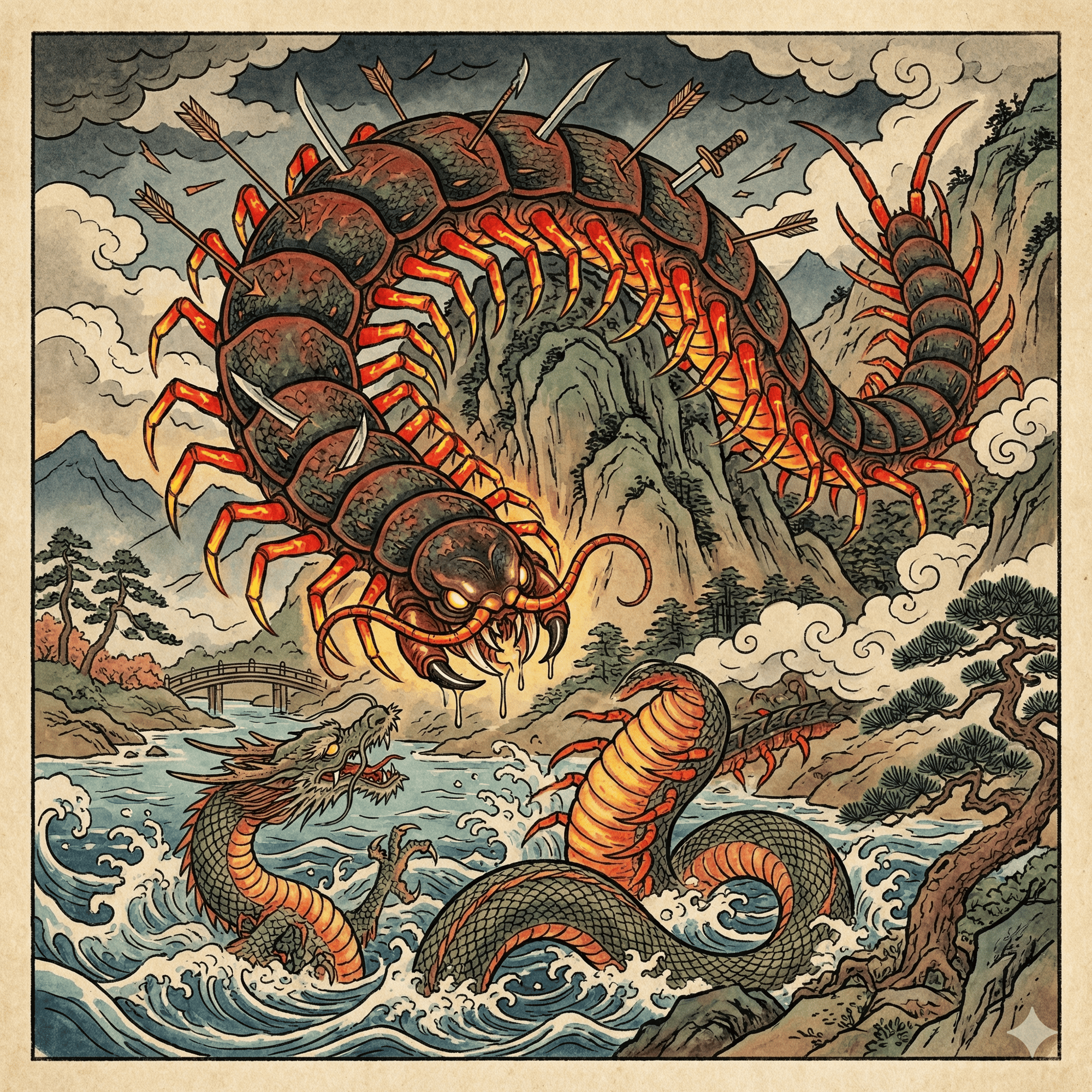 大百足のイラスト