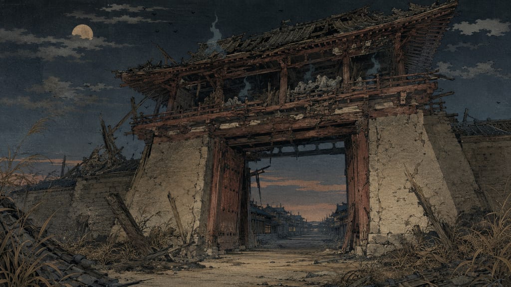 Despite being the main gate of the capital, Rashomon was remembered in legends as a boundary where corpses and demons gathered.