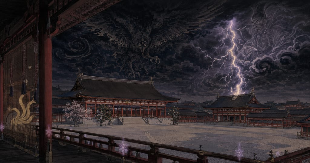 Heian Palace (Dairi) 帝の御座所に現れた怪異。平安京内裏という舞台