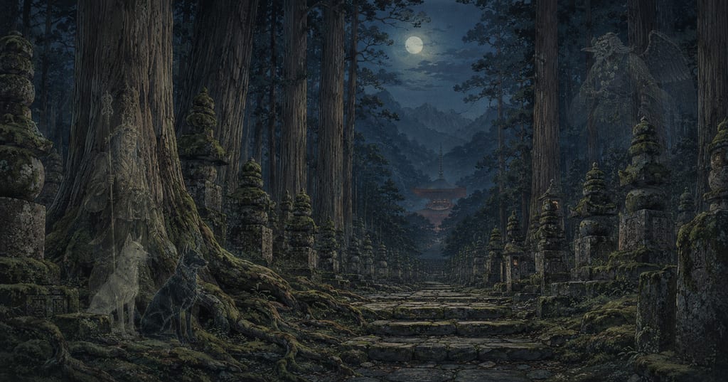 Mt. Koya 弘法大師の山に棲む神と天狗。高野山の妖怪事典