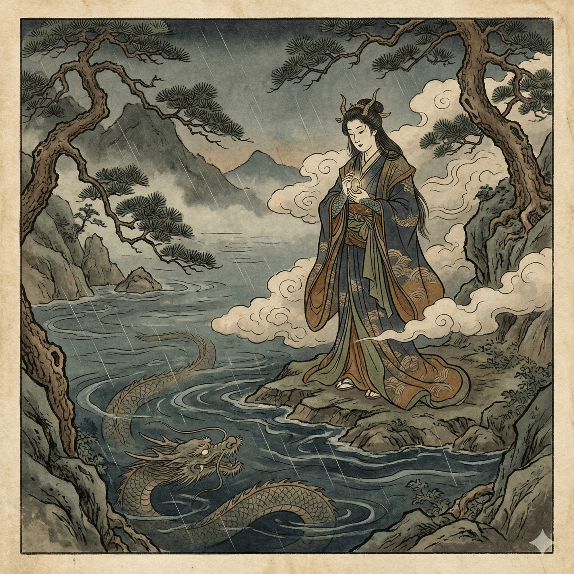 龍女のイラスト