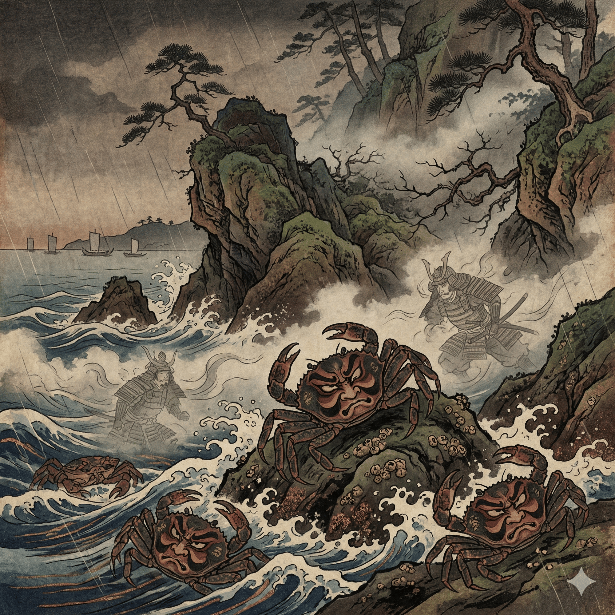 讃岐平家蟹 - 妖怪図鑑 | YOKAI.JP