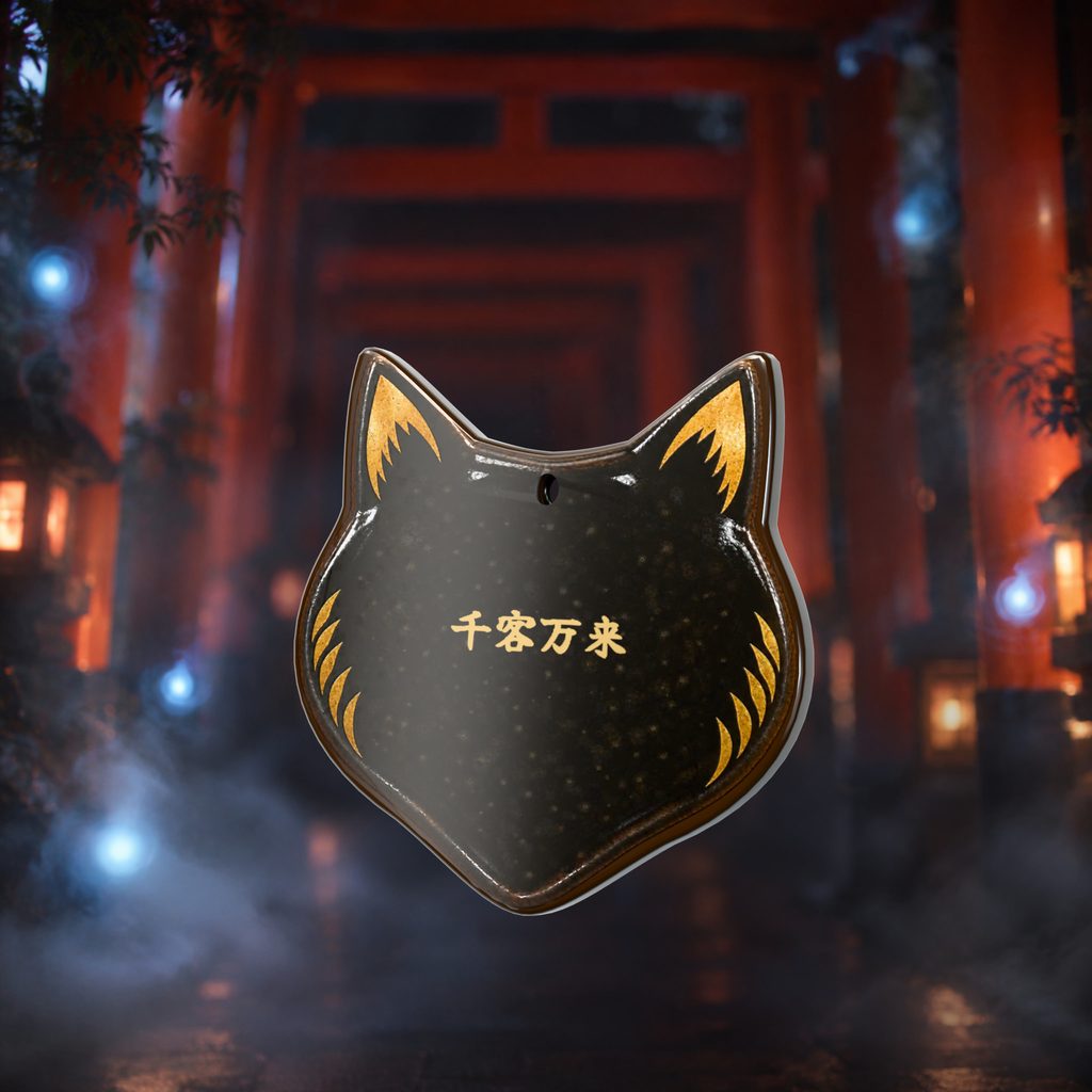 Black fox ema plaque