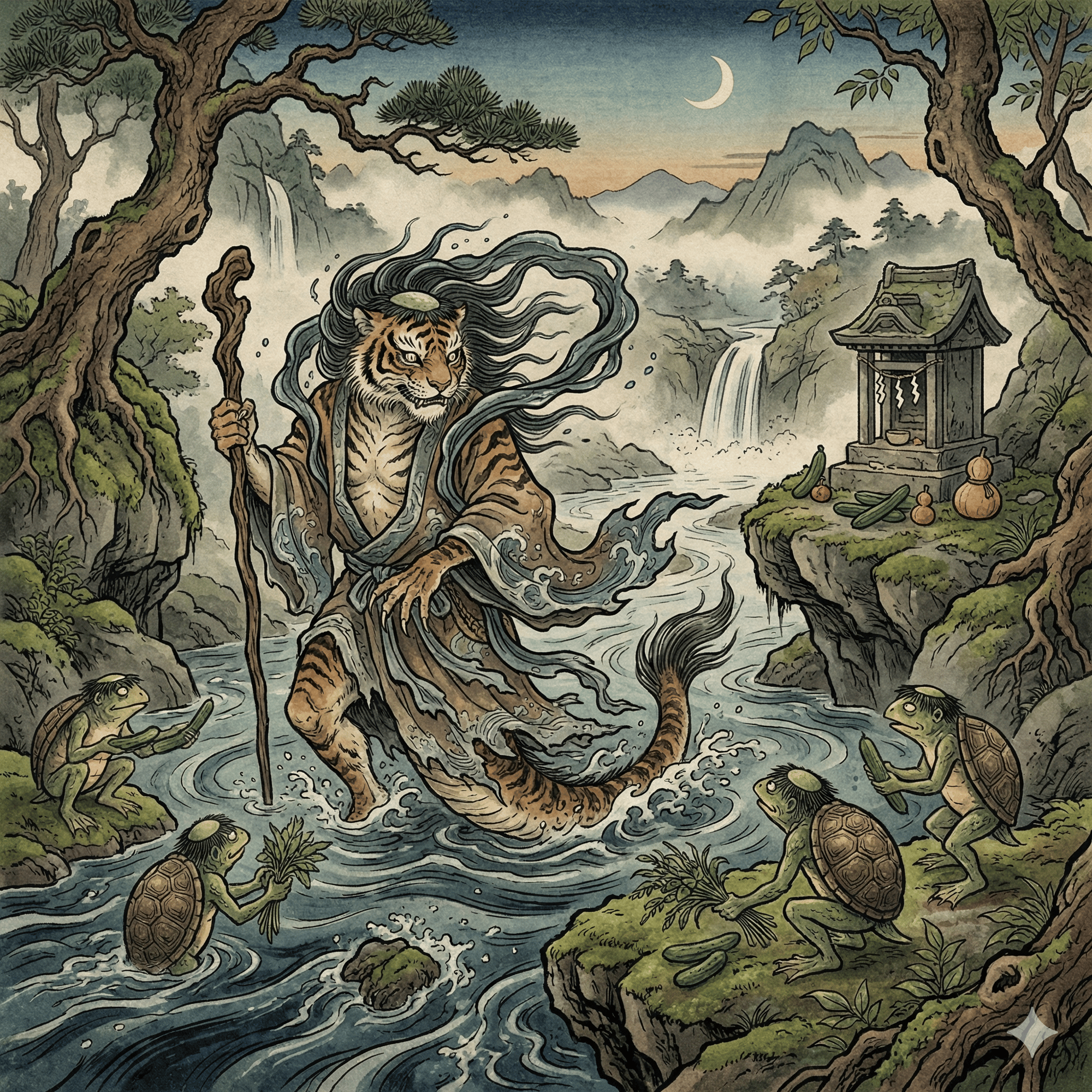 水虎様のイラスト