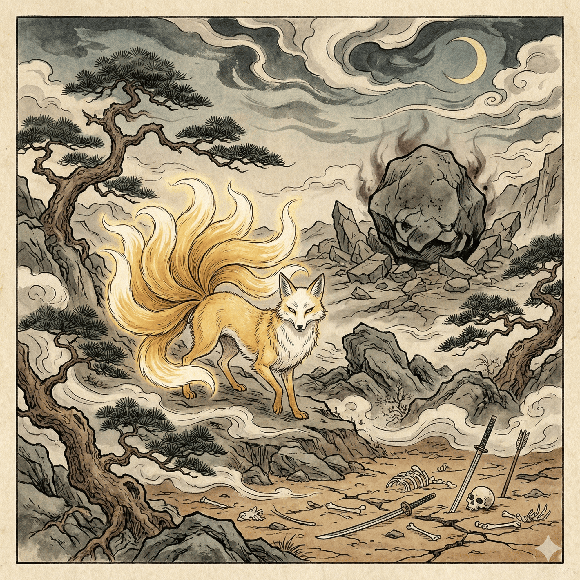 玉藻前のイラスト