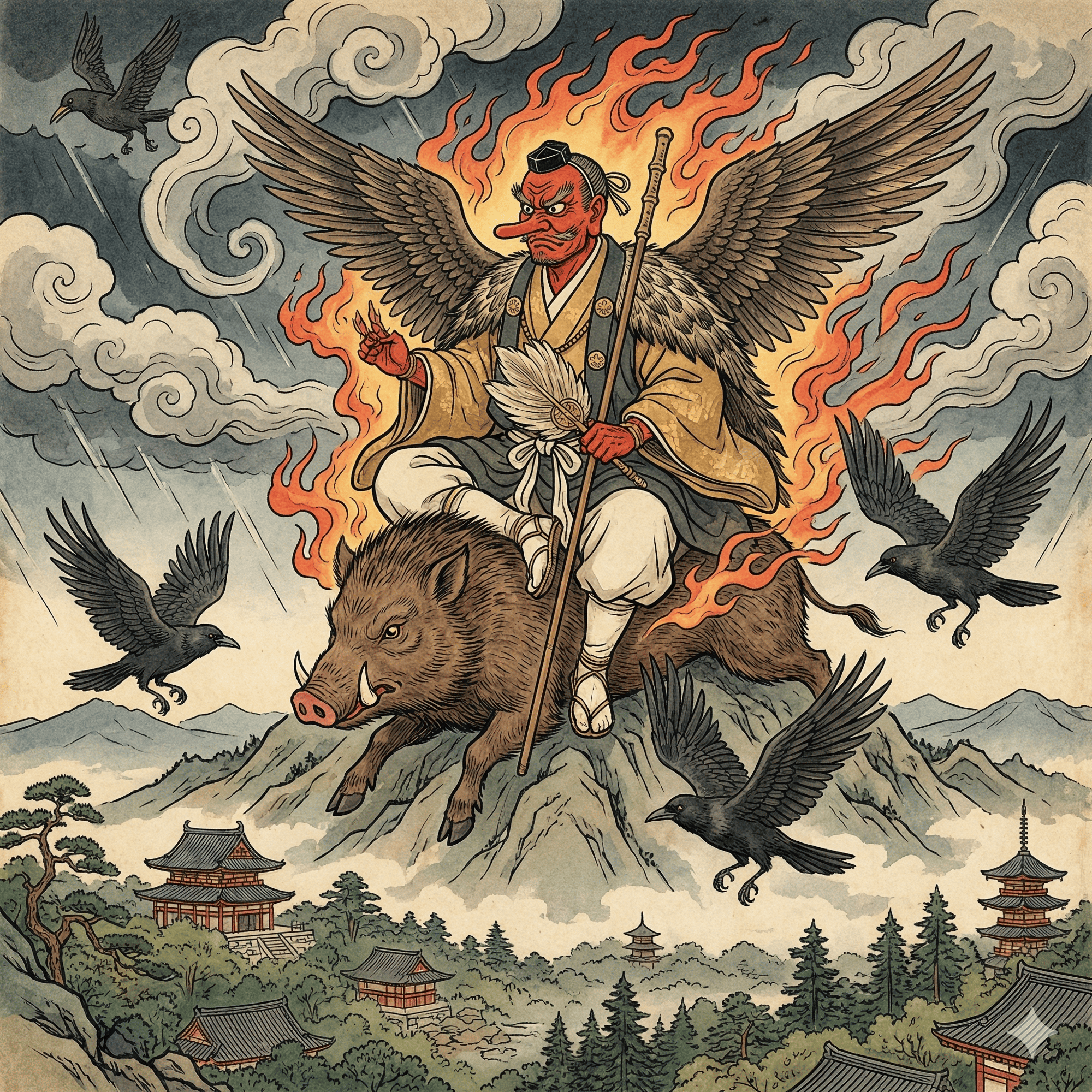 天狗のイラスト