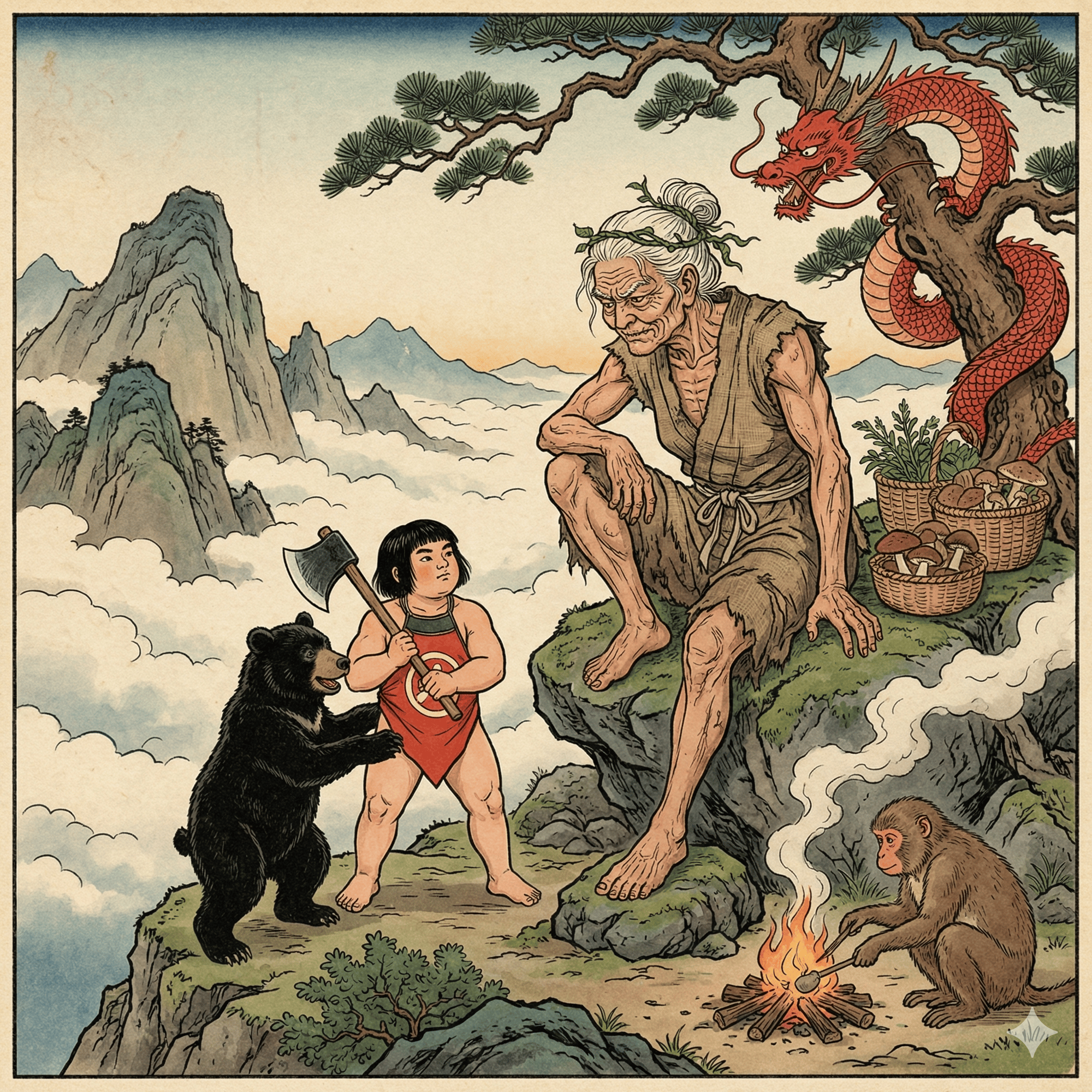 山姥のイラスト