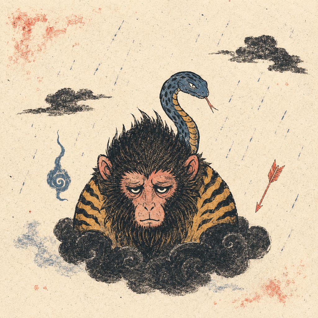 Nue - Enciclopedia de Yōkai | YOKAI.JP