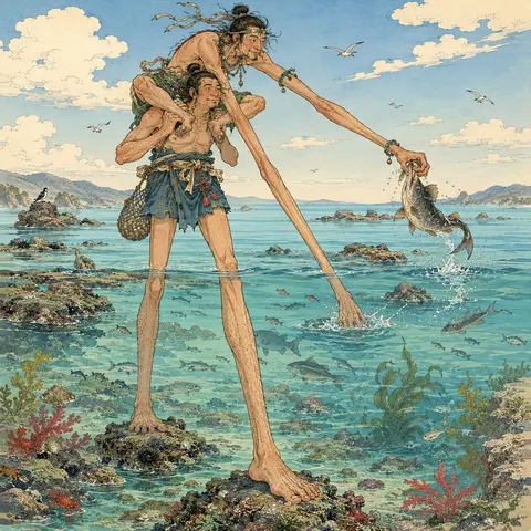 Ashinaga Tenaga (Long-Legs and Long-Arms)