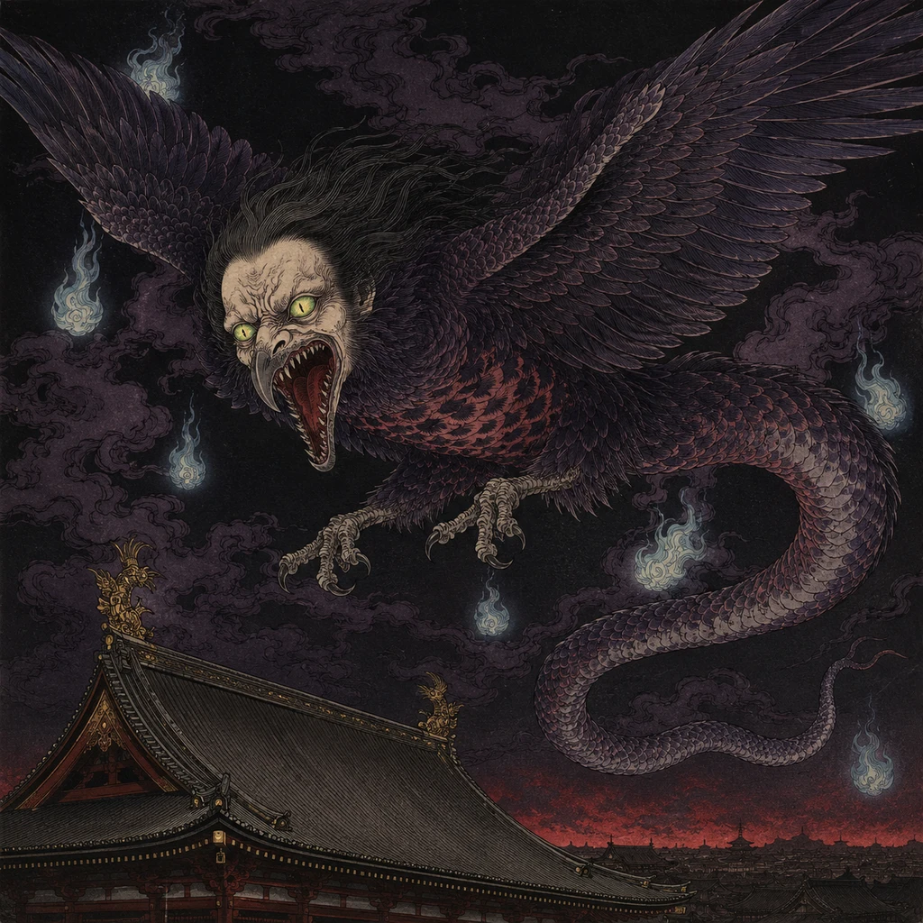 以津真天のイラスト
