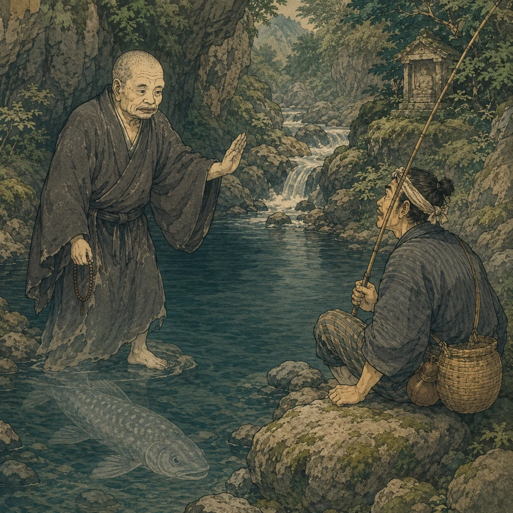 岩魚坊主のイラスト