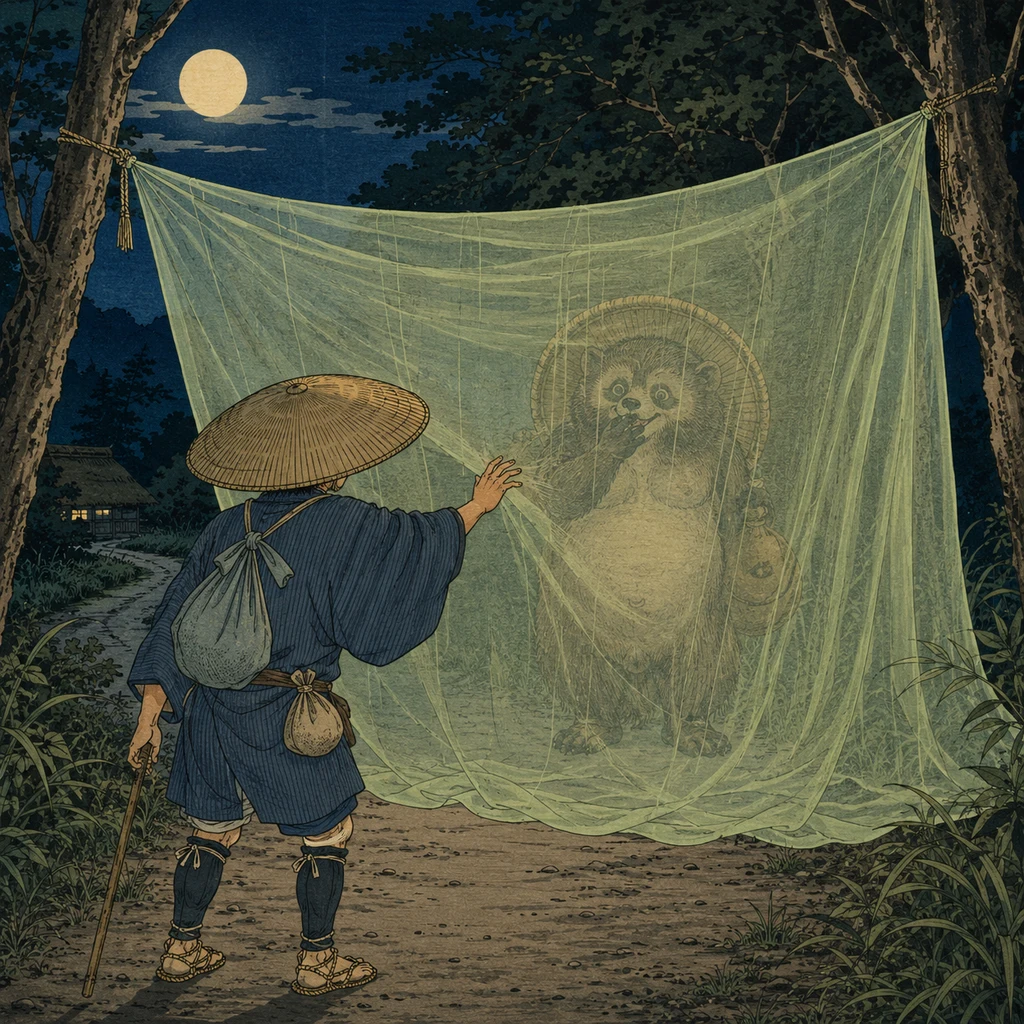 挂蚊帐狸