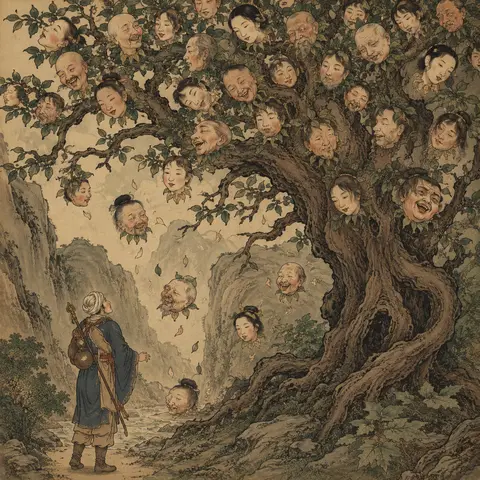 Arbre à visage humain