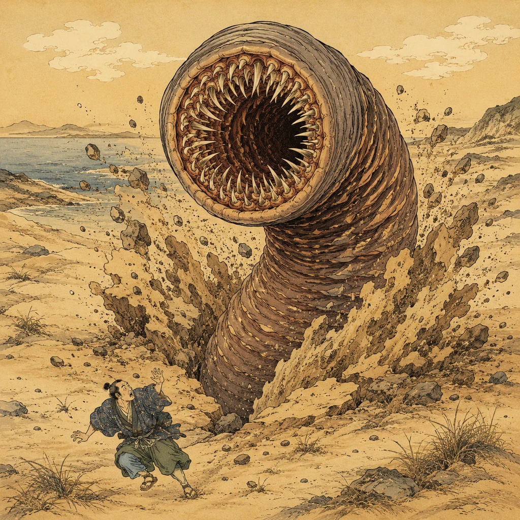 Ver des sables - 砂中を進む大虫・サンドワーム