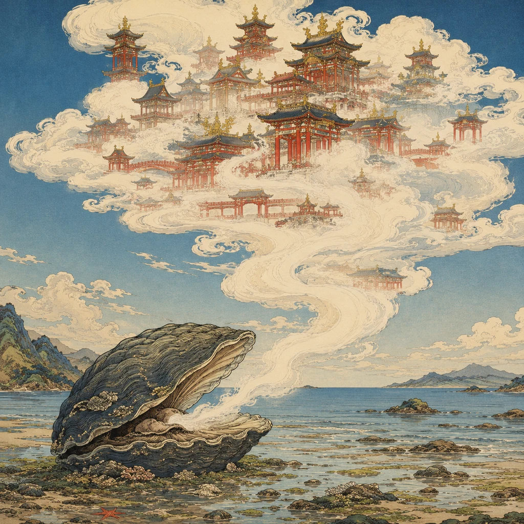 蜃気楼のイラスト