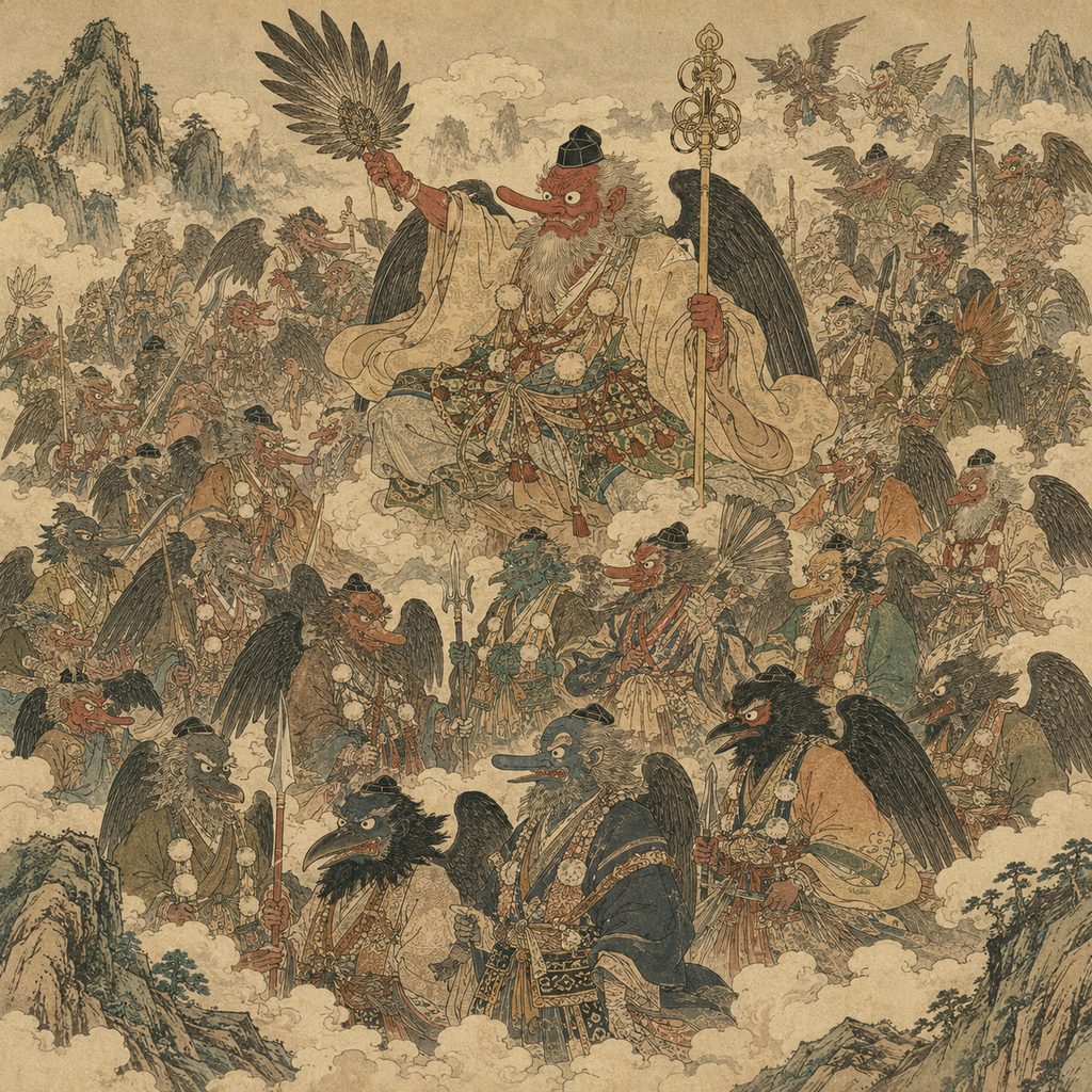 Tengu Les Quarante-Huit Tengu – les grands tengu des provinces dans le Sutra des Tengu