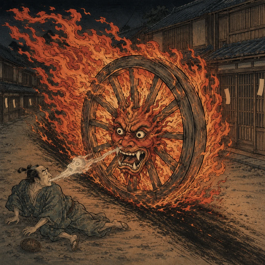 輪入道のイラスト