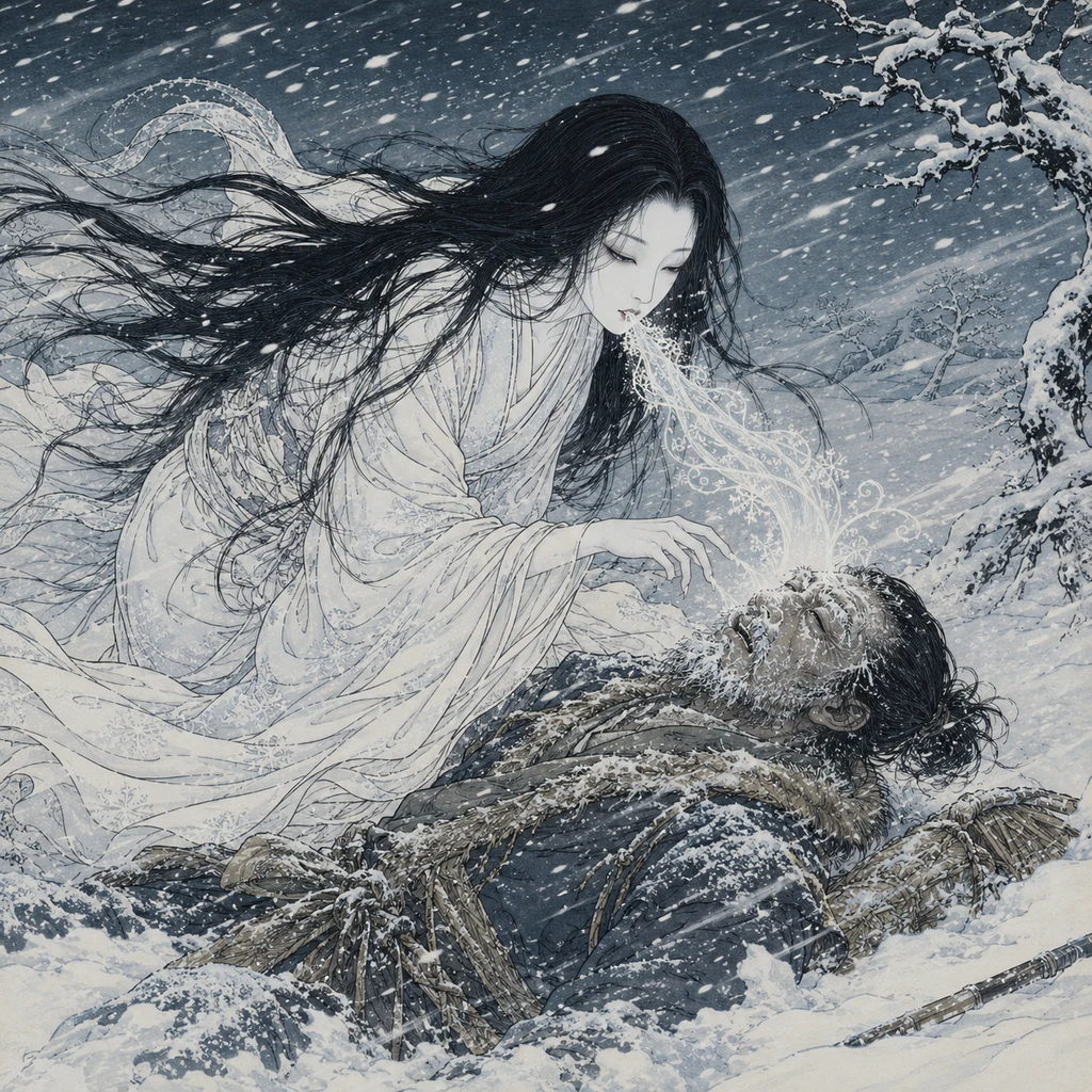 雪女のイラスト