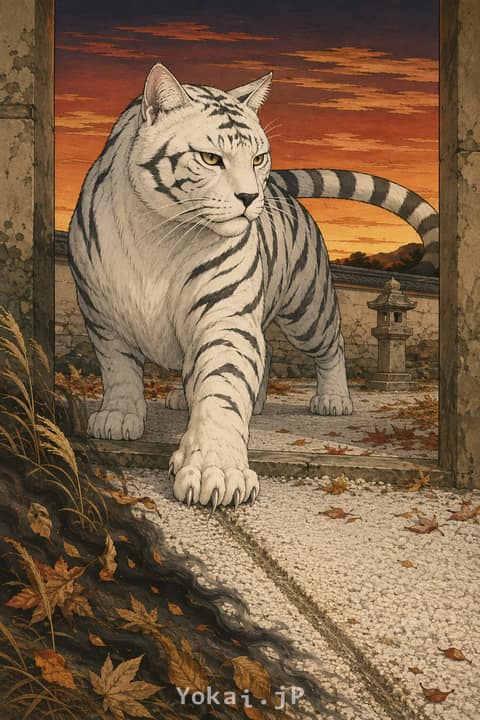 Byakko (le Tigre Blanc) — Et si les yōkai étaient des chats ?
