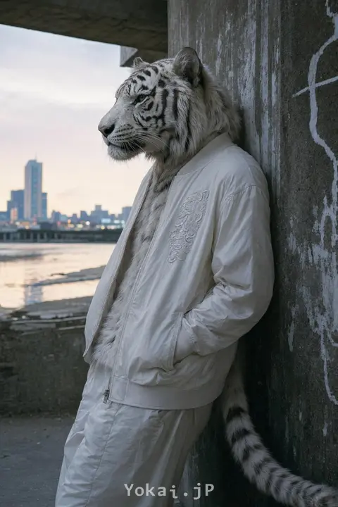 Byakko (White Tiger) — Brushing Shoulders with Yokai: The Reiwa Everyday
