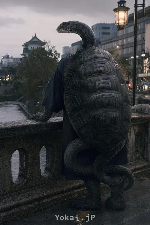 Genbu (Black Tortoise) — Brushing Shoulders with Yokai: The Reiwa Everyday