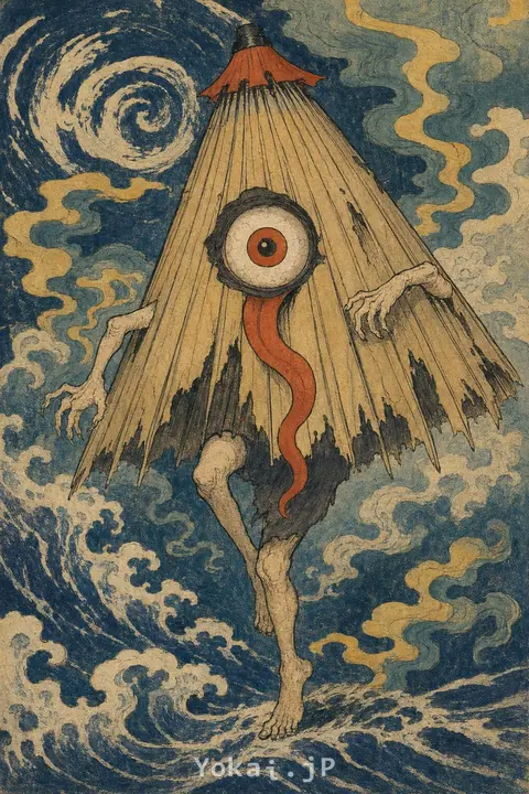 からかさ小僧 — 浮世絵