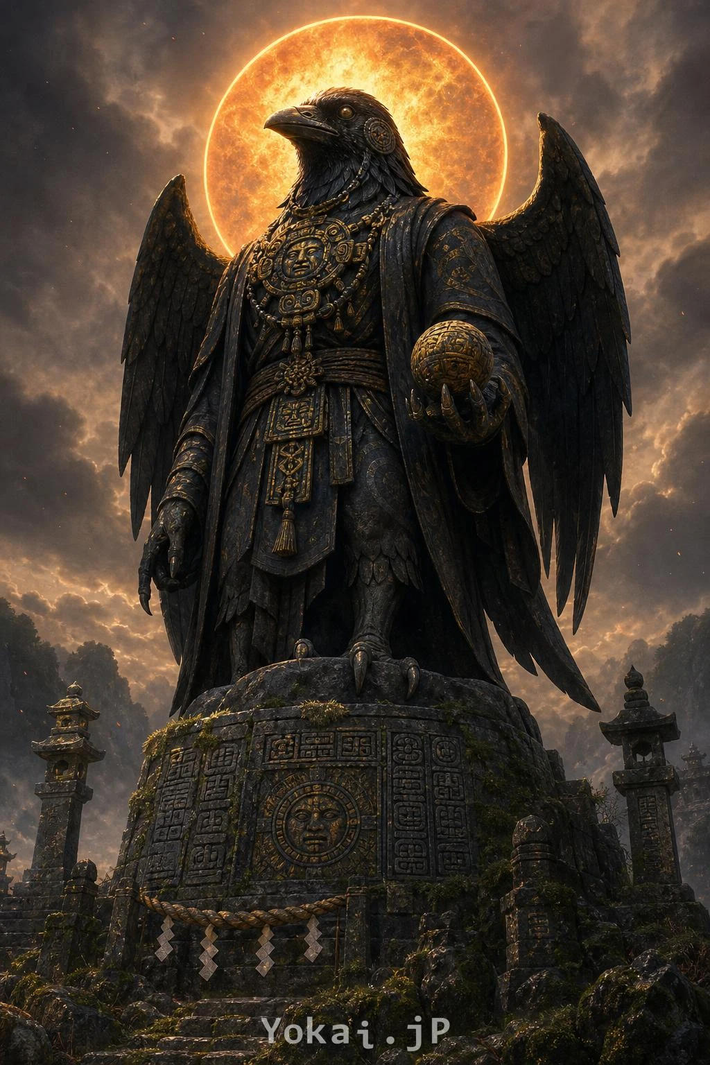 Golden Crow — Maya KIN 128 guardian