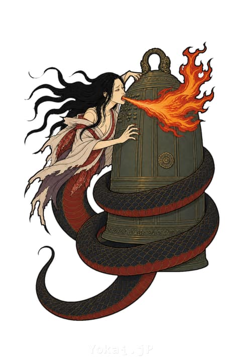 清姫 — 影解き妖怪図
