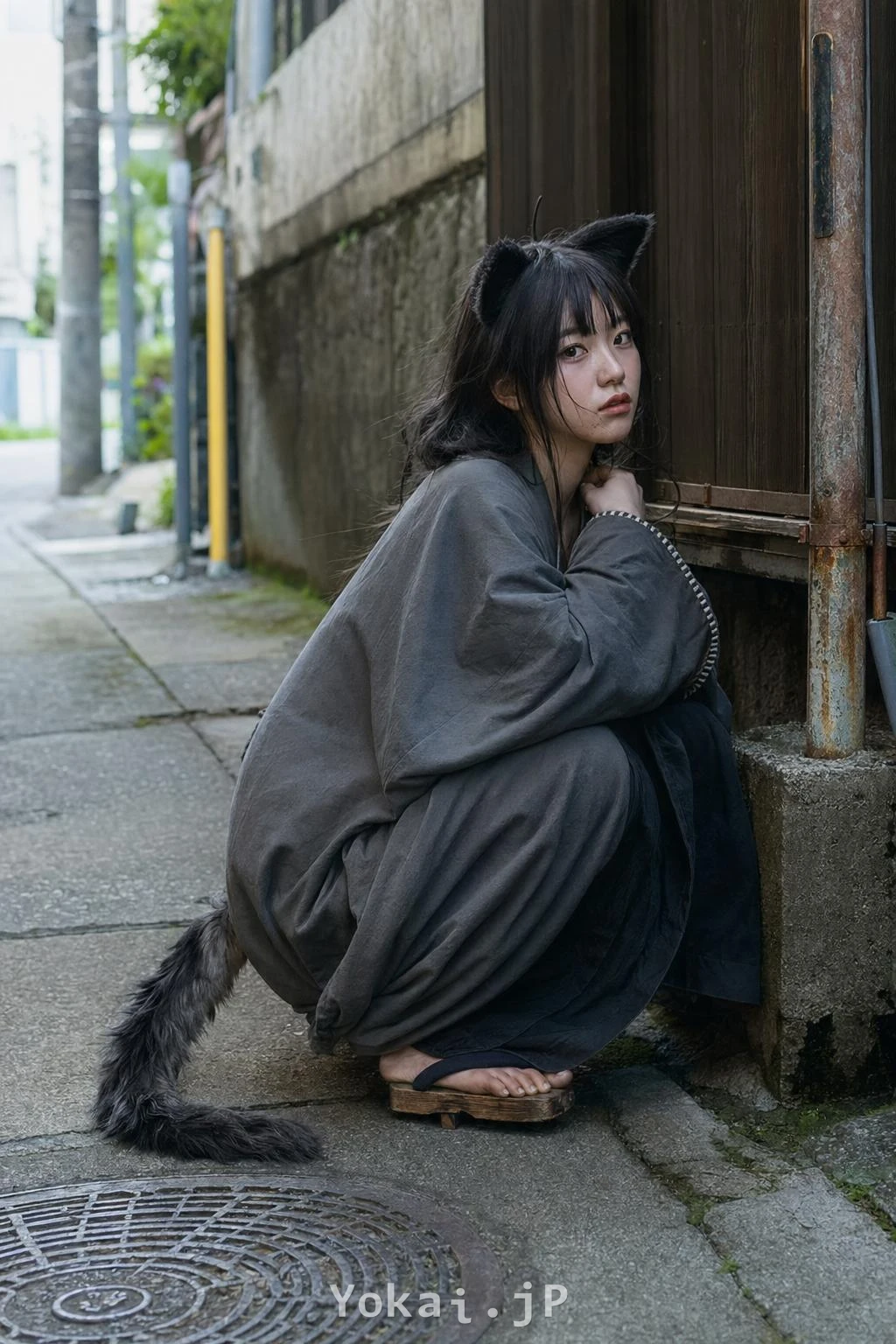 猫娘 — 요괴와 스쳐 지나가는 레이와의 일상