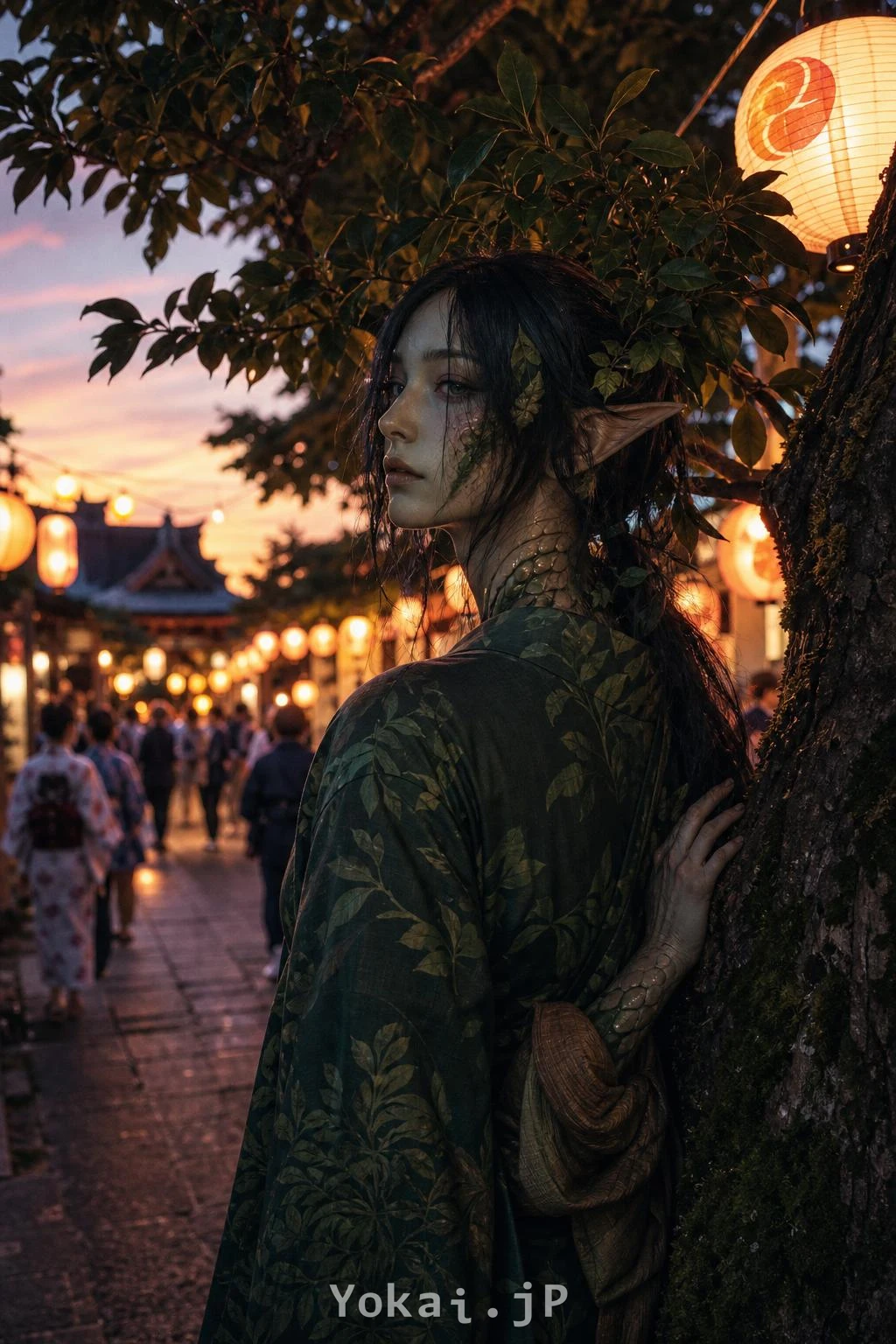 落葉なき椎 — 夏の怪談