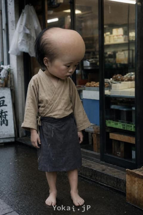 Grand-Tête Kojō (le petit à la grosse tête) — Croiser les Yokai : Le quotidien de l'ère Reiwa